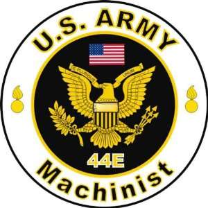  United States Army MOS 44E Machinist Decal Sticker 5.5 