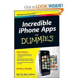  Incredible iPhone Apps For Dummies [Paperback] Bob 