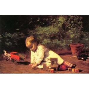   canvas   Thomas Eakins   24 x 16 inches   Baby at Play