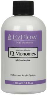 EzFlow Q Monomer Acrylic Nail Liquid 4oz 118 mL 8 18936660683  