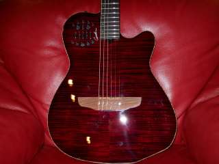 Godin ACS Limited Edition 1 of 25 Trans Wine Red High Flame NEW  