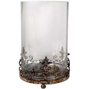  Glass Hurricane Candle Holder w/ Stand Clear 11