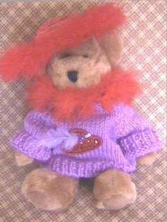 SOY WAX DIPPED 10 GORGEOUS RED HAT SOCIETY PLUSH BEAR  