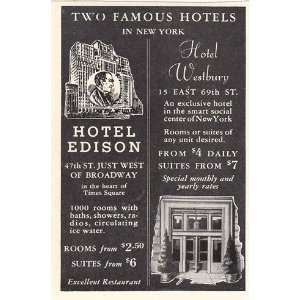   Edison and Hotel Westbury Hotel Edison and Hotel Westbury Books