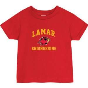  Lamar Cardinals Red Toddler/Kids Engineering Arch T Shirt 
