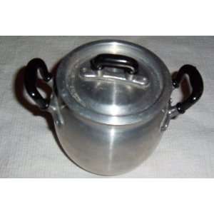   Aluminum Toy Stock Pot w/ Lid c1960 (Made in Italy) 