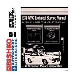  1974 AMC JAVELIN AMBASSADOR Service Shop Manual CD 