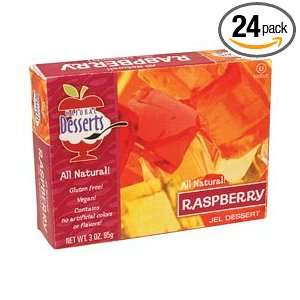 Natural Desserts Jel Mix, Raspberry, 3 Ounce (Pack of 24)  