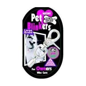  LARGE   BLUE / WHITE   Pet Blinkers Safety Charm Pet 