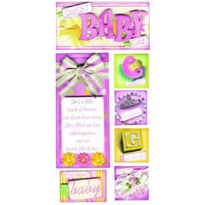  Gift Of Love Cardstock Stickers Sweet Baby Girl Arts, Crafts & Sewing