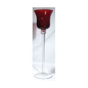 Candle Holder Votive 10 Tall Ruby Glass (CHV34R)