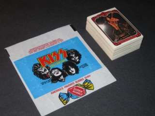 1978 KISS   ROCKnROLL CONCERT   TRADING CARD SET + WRAPPER 