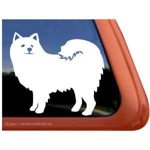  American Eskimo Dog Vinyl Window Decal Automotive