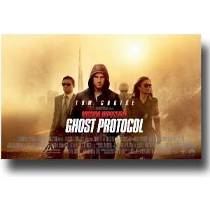Mission Impossible 4 Poster Ghost Protocol MIIV   2011 Movie Promo 