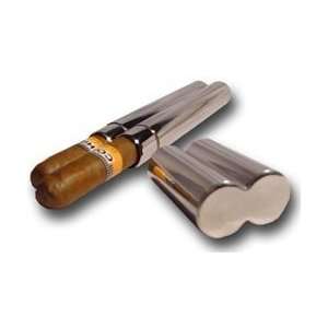    Adorini Cigar Case High Grade Steel 2 Cigars