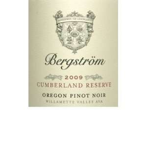  2009 Bergstrom Pinot Noir Willamette Valley Cumberland 
