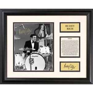 Buddy Rich Framed 7 x 9 Photograph 