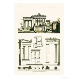  The Erechtheum at Athens Premium Poster Print