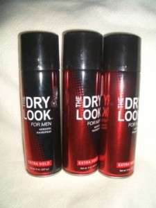 THE DRY LOOK HAIRSPRAY AEROSOL FOR MEN EXTRA HOLD X 3  