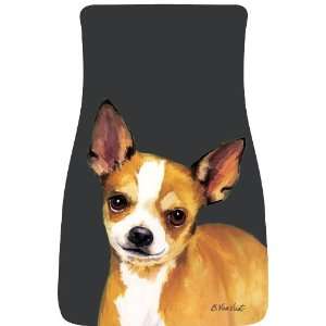  Chihuahua Car Mats (a pair) by Barbara Van Vliet 