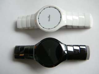 Godier Black OR White Ceramic LED Touch Screen Watch  