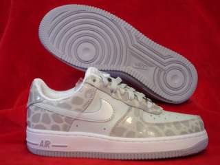 NIKE WMNS AIR FORCE 1 PREMIUM 07 GREY WHITE SHOES NEW  