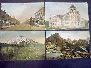 VTG 1909 Walla Walla WA Postcards Main Street Lot 4  