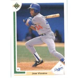1991 Upper Deck # 580 Jose Vizcaino Los Angeles Dodgers / MLB Baseball 