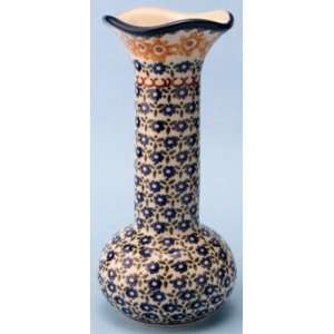  Polish Pottery Vase 9 H