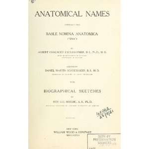  Anatomical Names Especially The Basle Nomina Anatomica 