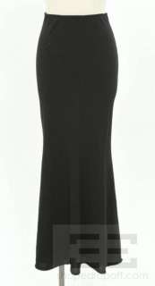 Jean Paul Gaultier Black Rib Knit Maxi Skirt Size M  