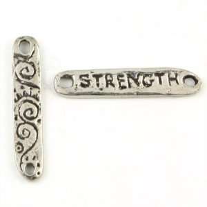  24mm Green Girl Strength Pewter Links Arts, Crafts 