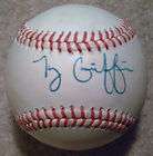 TY GRIFFIN PERSONAL AUTO AUTOGRAPH WILSON BASEBALL