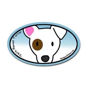  Anime Jack Russell Pets Oval Sticker by  Arts 