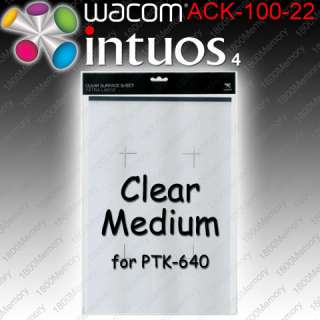 Wacom Intuos4 Medium Clear Surface Sheet PTK 640 6x9  