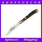 Queen 11ACSB Utility Knife Aged Honey Amber Stag Bone Handle D2 Steel 