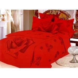  Le Vele   Roses (Gullu Red) Duvet Cover Bed in Bag   King 