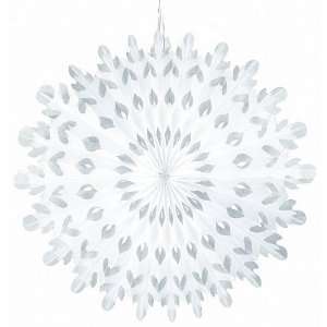  Snowflake Honeycomb Hangning Decorations Package of 5 