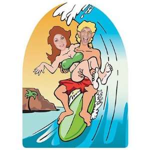  Life Size Surf Photo Cutout 72in Toys & Games
