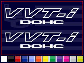 VVTI DOHC Decals Stickers Scion VVT I *WHITE*  