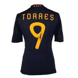  Fernando Torres Signed Blue Spain World Cup Jersey 