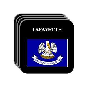  US State Flag   LAFAYETTE, Louisiana (LA) Set of 4 Mini 