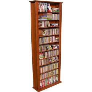  76 Tall Media Storage Tower Oak Finish 2411 33OA Kitchen 