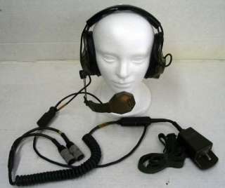 161B/U HEADSET MICROPHONE FOR AN/VRC 12 MILITARY RADIO & AN/VIC 1 