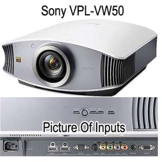 Sony VPL VW50 (Pearl) Home Theater Video Projector   1080/24p 