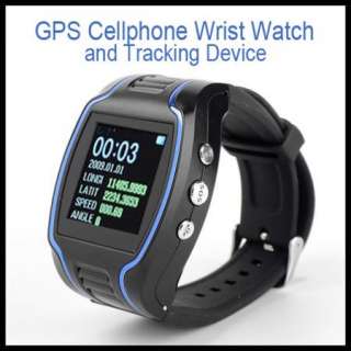 LCD Quad Band GPS GSM GPRS Cellphone Wrist Watch  