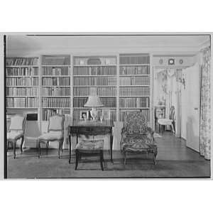   Fairfield, Connecticut. Living room bookshelves 1945