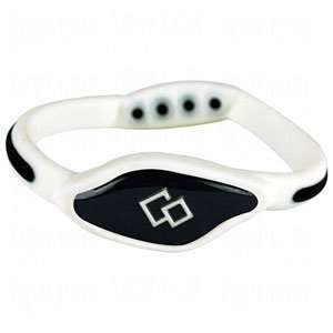  TrionZ Flex Silicone Magnetic/Ion Bracelets White/Black 