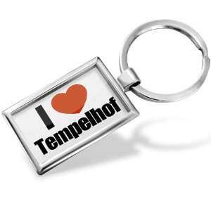 Keychain I Love Tempelhof region in Berlin, Germany   Hand Made 