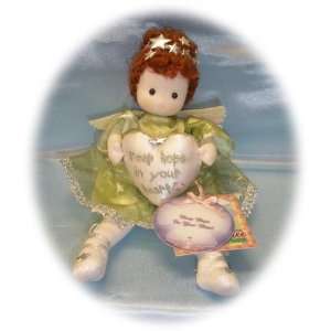  Angel of Hope in Green Dress Collectible Musical Doll 
